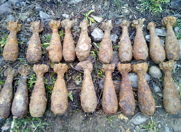 На Ужгородщині знищили 26 боєприпасів часів Другої світової війни, знайдених мисливцями (ФОТО)