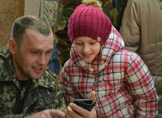 В Ужгороді бійці АТО зустрілися з дітьми (ФОТО)