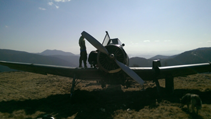 На Закарпатті намагаються встановити власників виявленого у горах літака, яким, імовірно, транспортували контрабанду