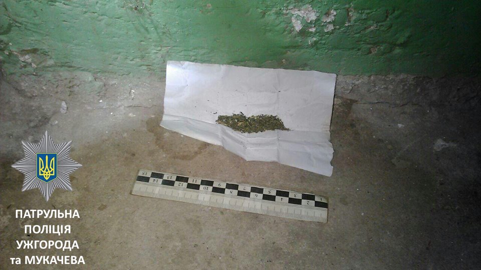 В Ужгороді патрульні виявили чоловіків з марихуаною (ФОТО)