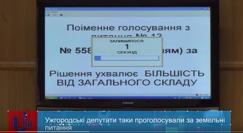 Попри "корупційно-земельний" скандал, сесія міськради в Ужгороді проголосувала з десяток "земельних" питань (ВІДЕО)