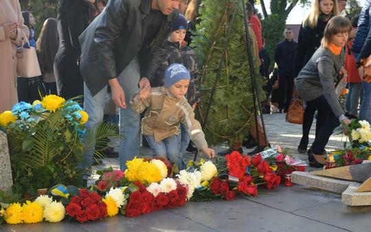 Урочистості до Дня захисника України пройшли сьогодні в Ужгороді (ФОТО)