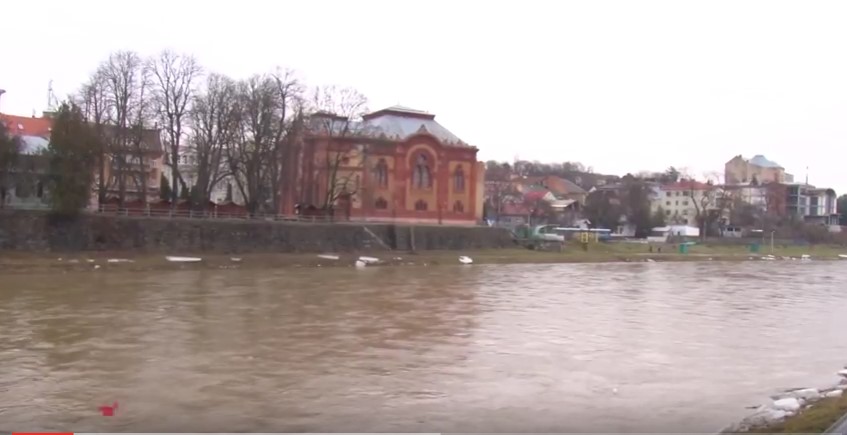 Підвищена водність спостерігається на річках Закарпаття (ВІДЕО)