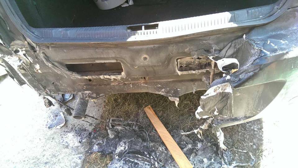 В Ужгороді підпалили авто адвокату (ФОТО)