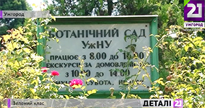 У ботсаду в Ужгороді запрацював "Зелений клас" просто неба (ВІДЕО)