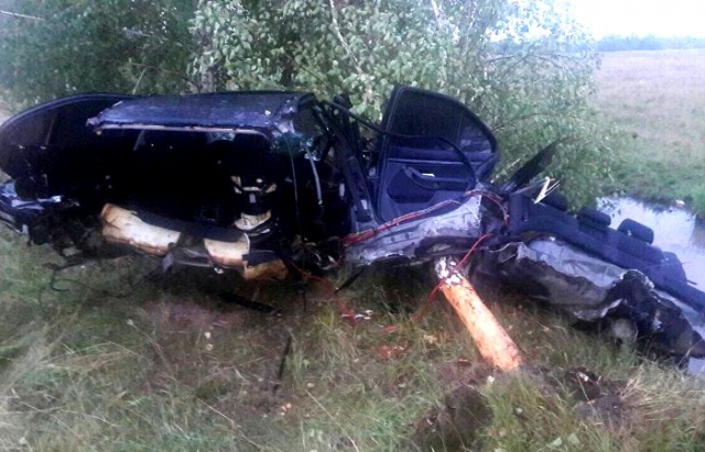 На Ужгородщині автівка злетіла в кювет і зіткнулася з деревом: у BMW відірвало задню частину, водійка – жива (ФОТО, ВІДЕО)