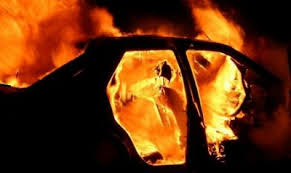 В Ужгороді вночі згоріла Toyota RAV-4