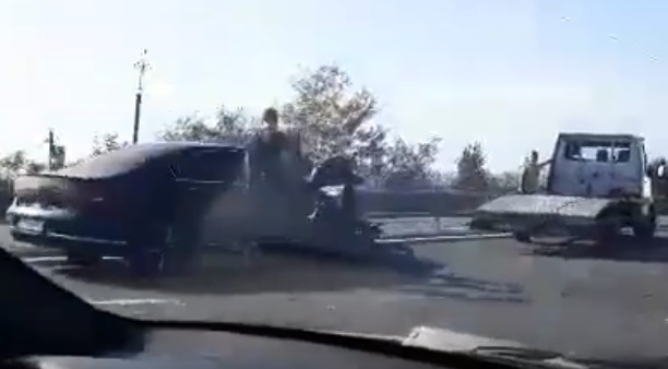 У Нижньому Солотвині на Ужгородщині зіткнулися два авто (ВІДЕО)