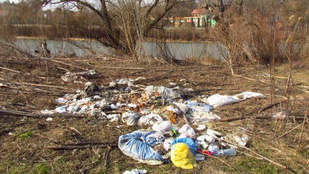 На Тячівщині виявили стихійні сміттєзвалища на берегах річок та в прибережних захисних смугах 