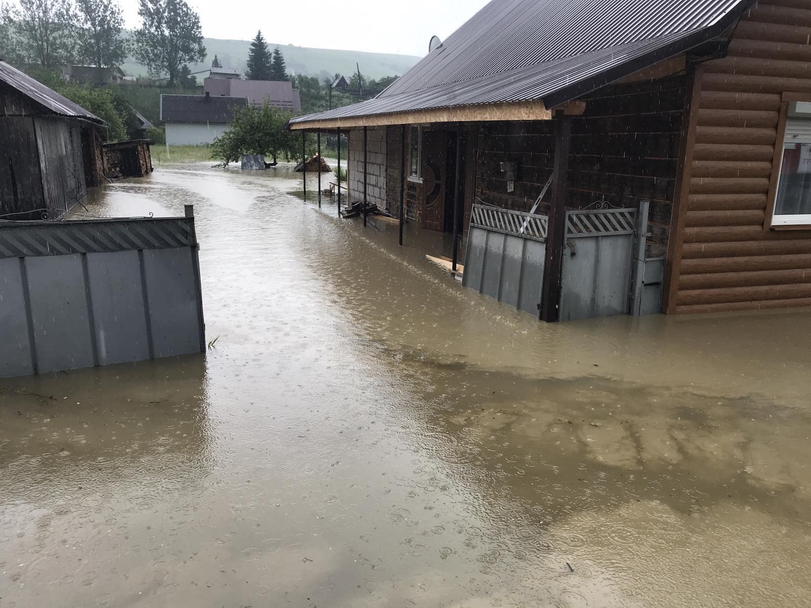 На Закарпатті внаслідок злив підтоплено 70 дворогосподарств та 40 га пасовищ (ФОТО)