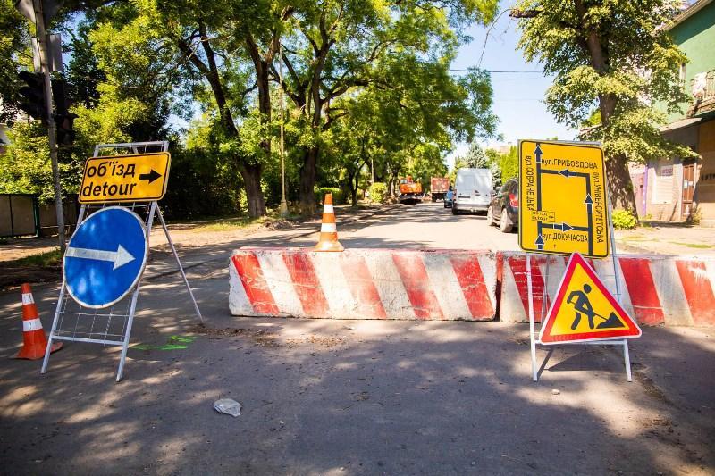В Ужгороді в суботу для ремонту закриють відрізок вулиці Собранецької