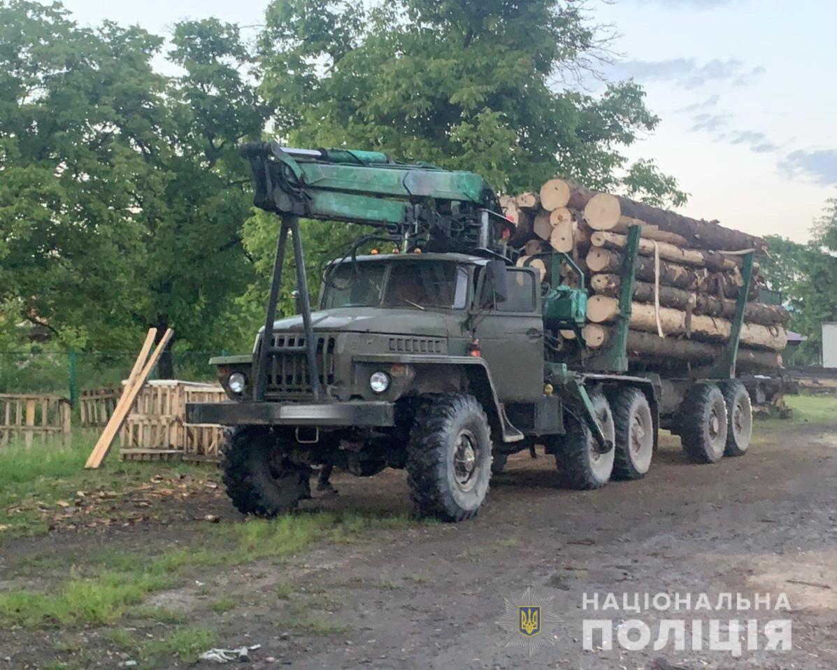 Вантажівку із сумнівною лісопродукцією затримали на Тячівщині (ФОТО)