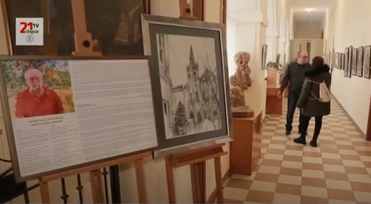 В Ужгороді триває виставка графічних робіт Олександра Андялоші (ВІДЕО)