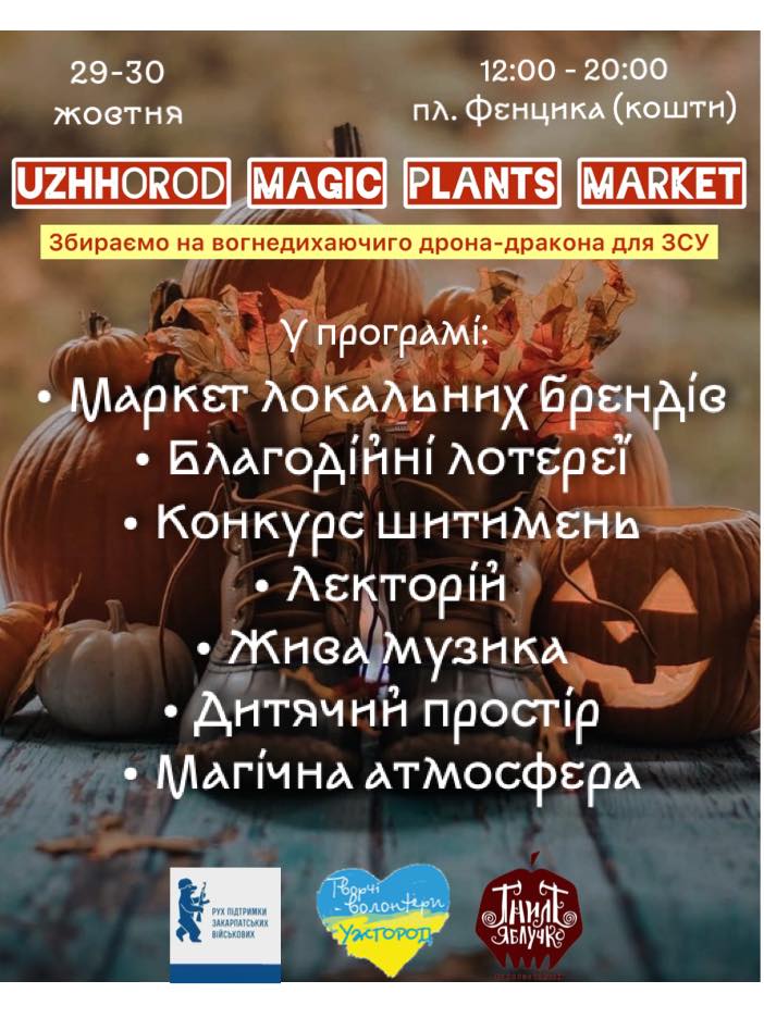 В Ужгороді на "магічному ярмарку" збиратимуть кошти на ударний дрон (ФОТО, ВІДЕО)
