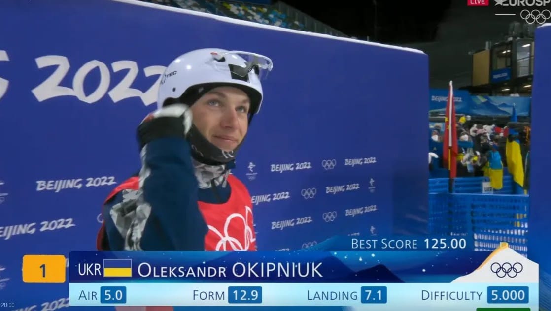 Закарпатець Олександр Окіпнюк потрапив у топ-10 в фіналі лижної акробатики на Олімпіаді
