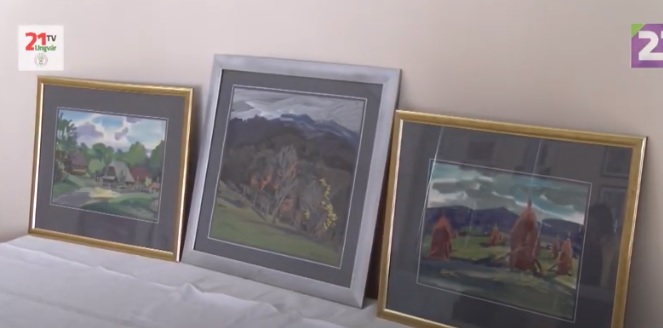 Художник Владислав Ганзел продає в Ужгороді свої картини для підтримки 128-ї бригади (ВІДЕО)