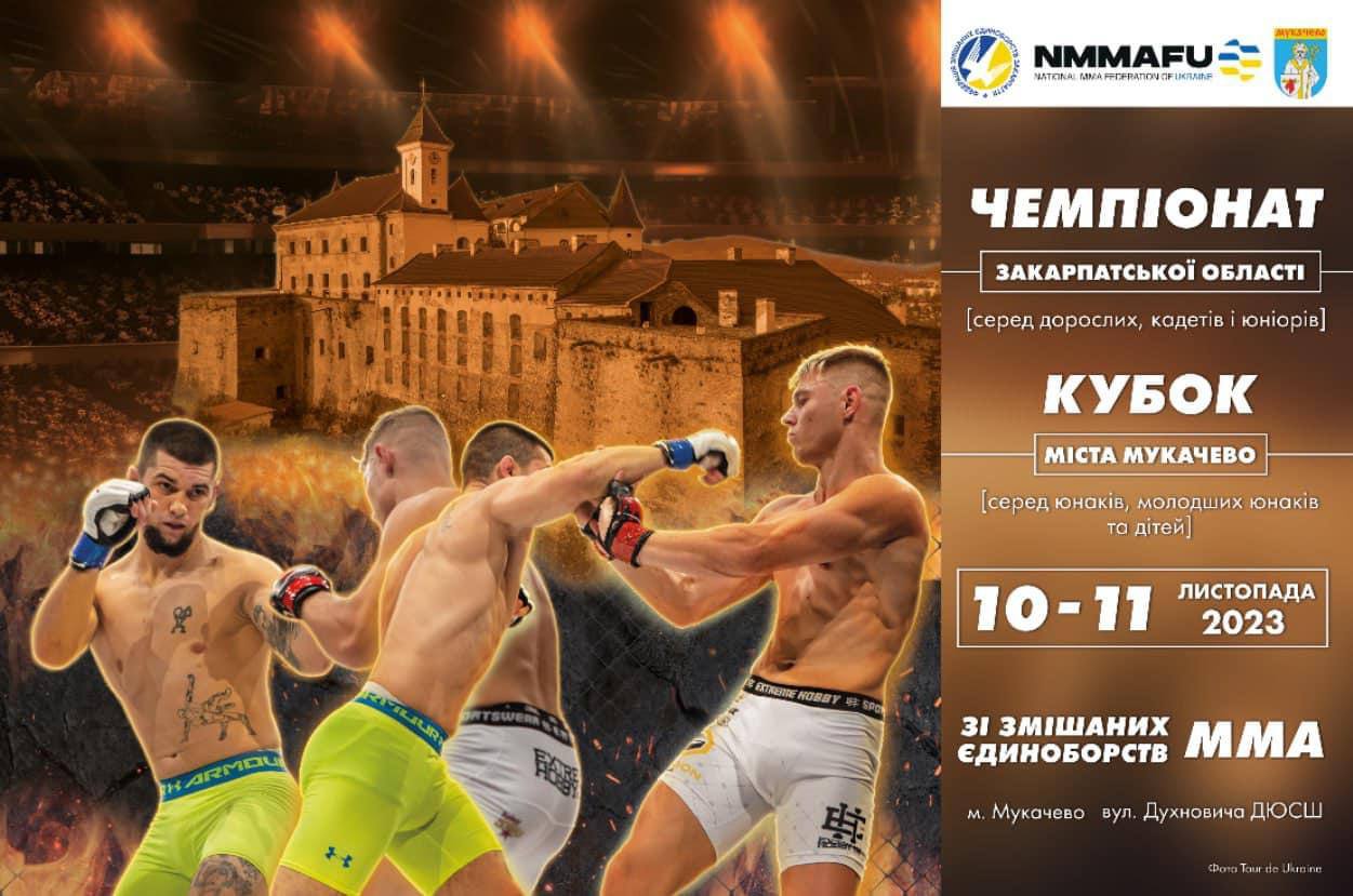 У Мукачеві відбудуться Чемпіонат Закарпаття та Кубок міста зі змішаних єдиноборств (ММА) 