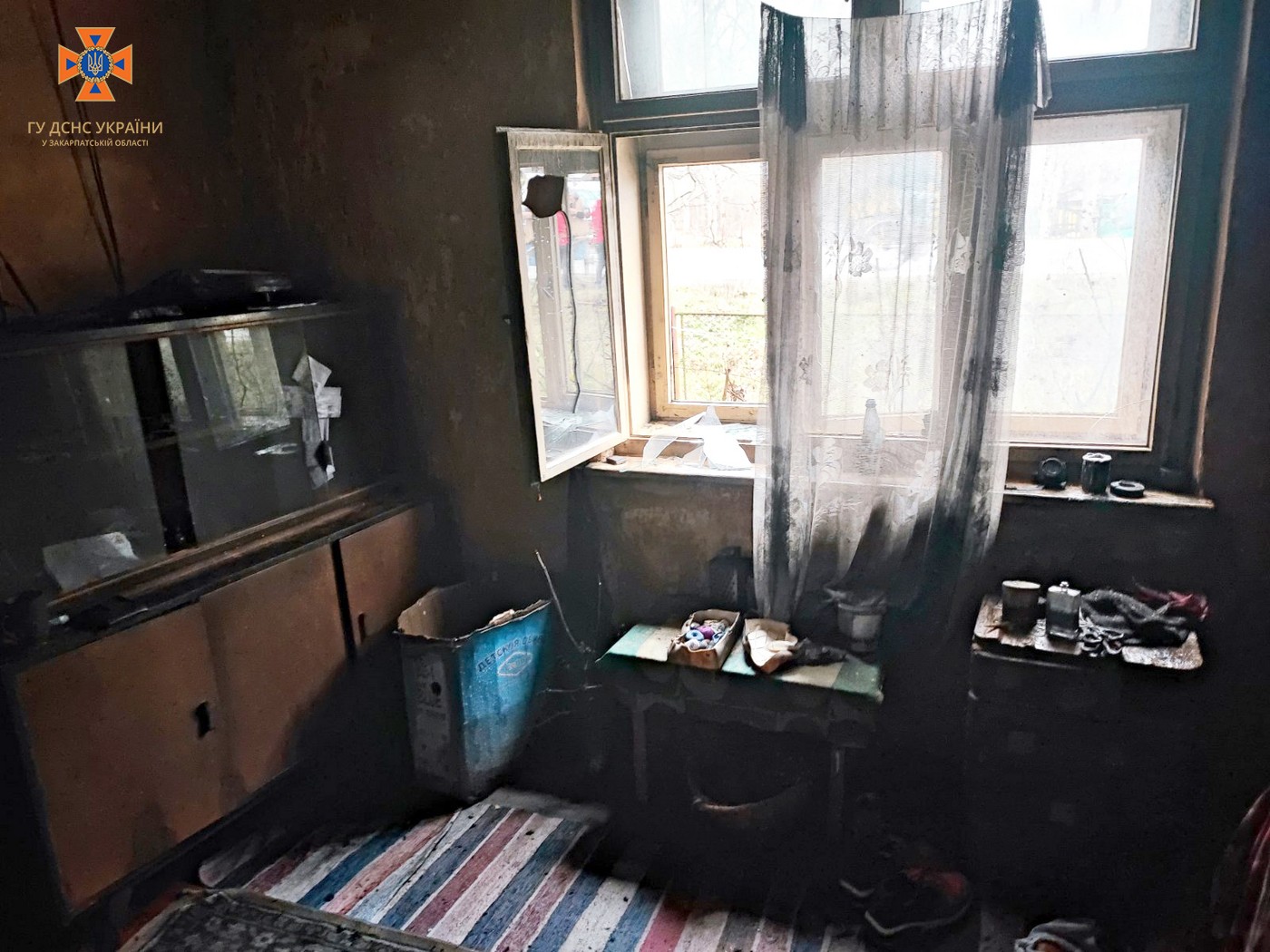 На Берегівщині під час пожежі в будинку загинула жінка (ФОТО)