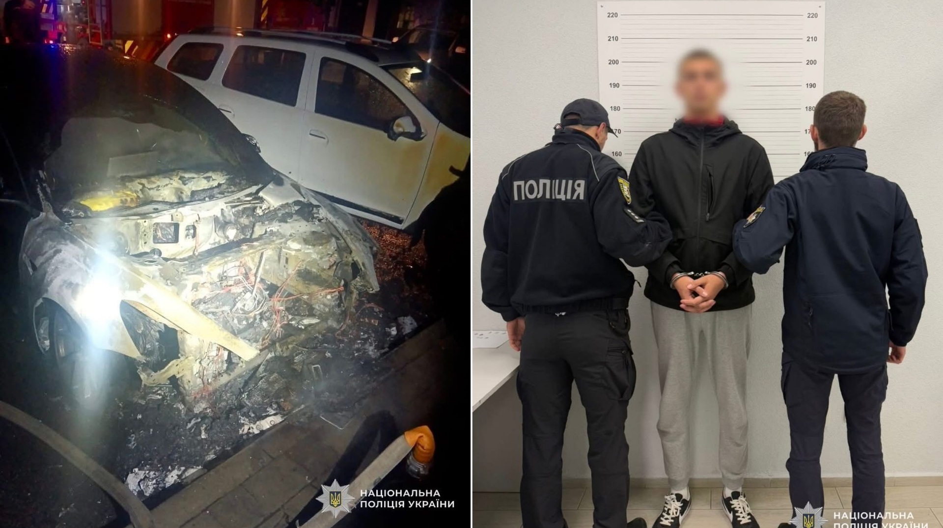 18-річного закарпатця, який підпалив Tesla на замовлення, взяли під варту (ФОТО)