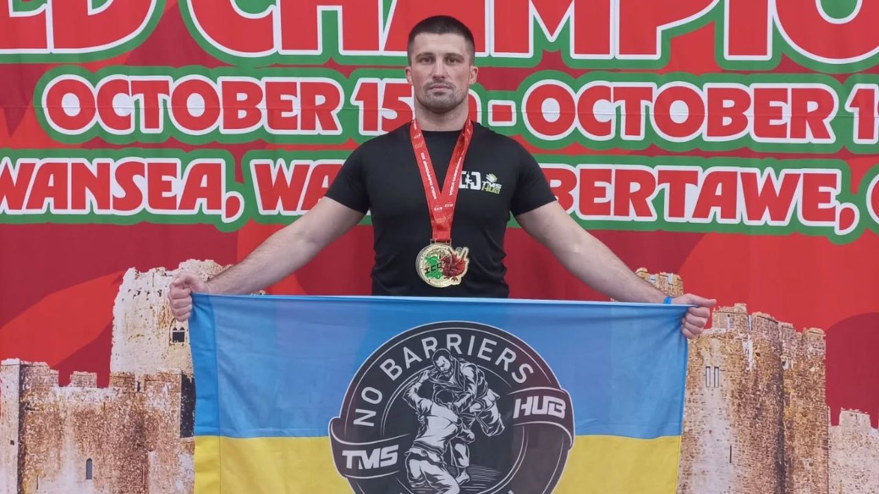 Ветеран війни Владислав Горнодь виборов золото для України на Чемпіонаті світу у Великій Британії (ФОТО)