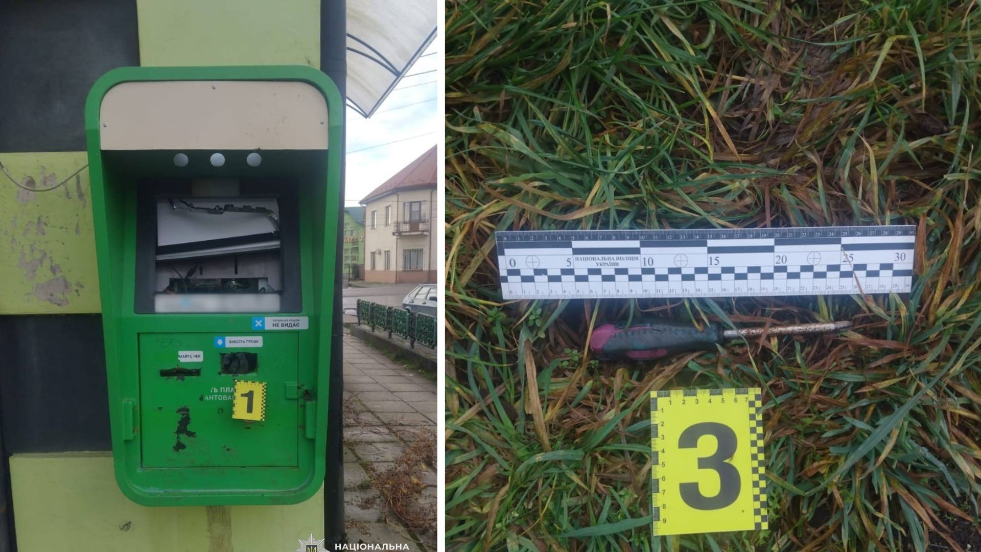 У Буштині троє неповнолітніх розібрали термінал і викрали готівку (ФОТО)