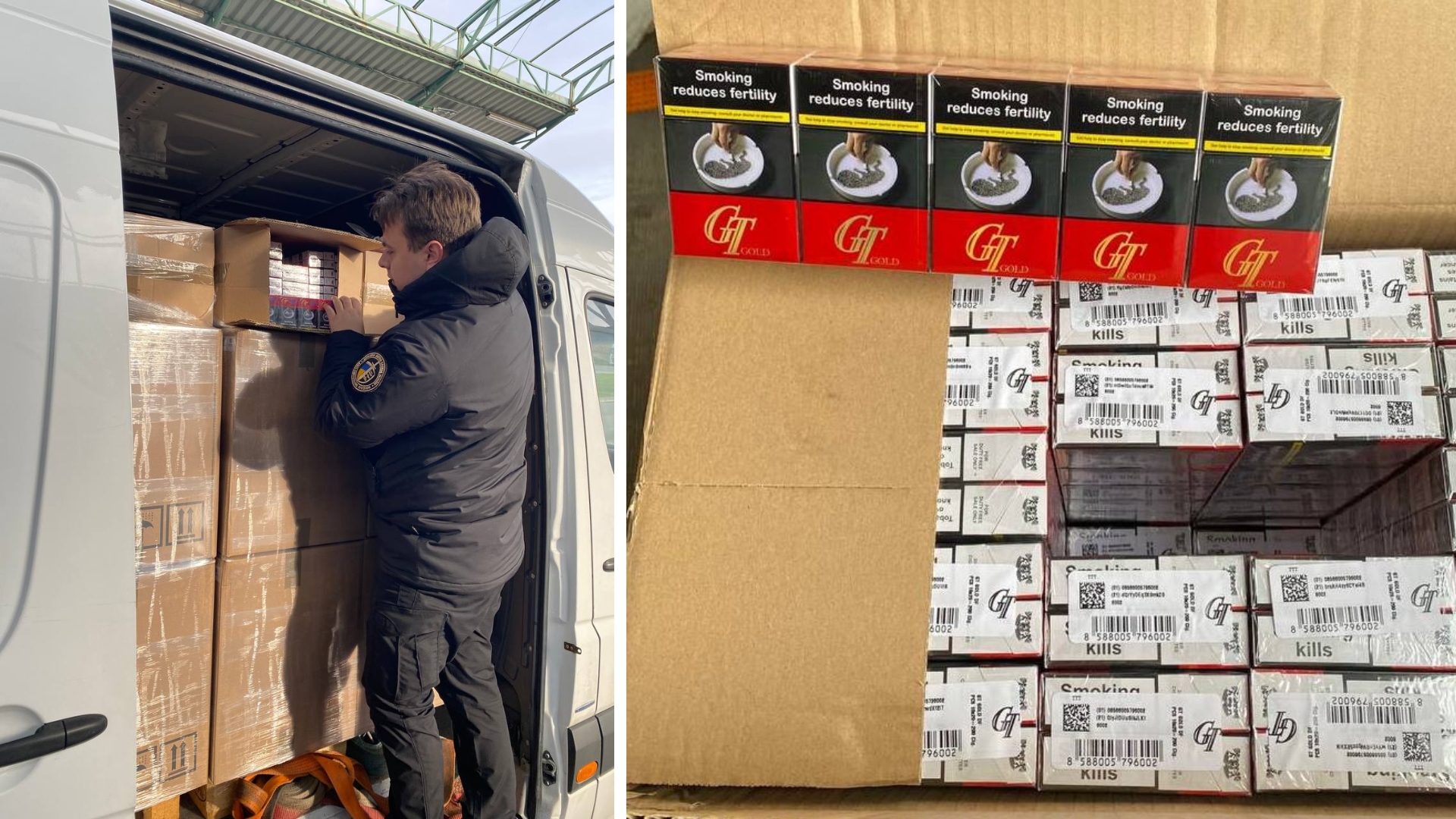 Закарпатські митники зупинили спробу ввезти сигарети на 3,5 млн грн під виглядом гуманітарки (ФОТО)