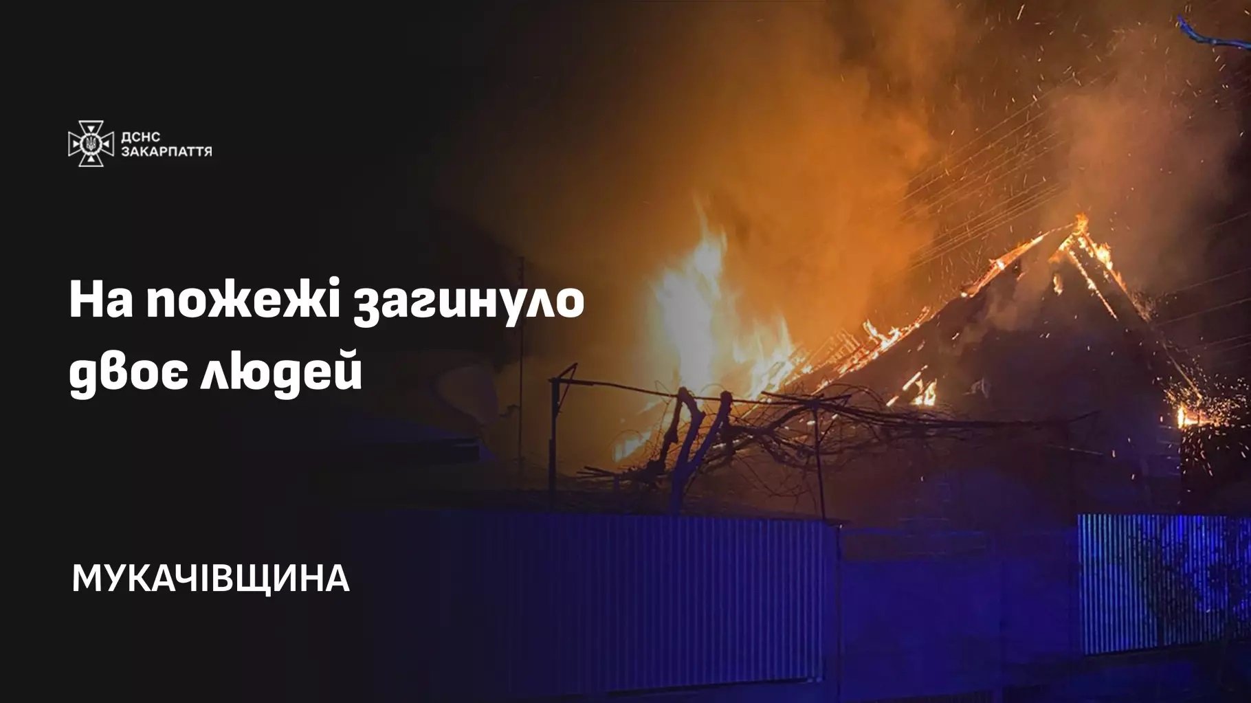 На пожежі будинку в Страбичові на Мукачівщині загинули дружина і син 74-річного чоловіка, що врятувався на колісному кріслі (ФОТО)