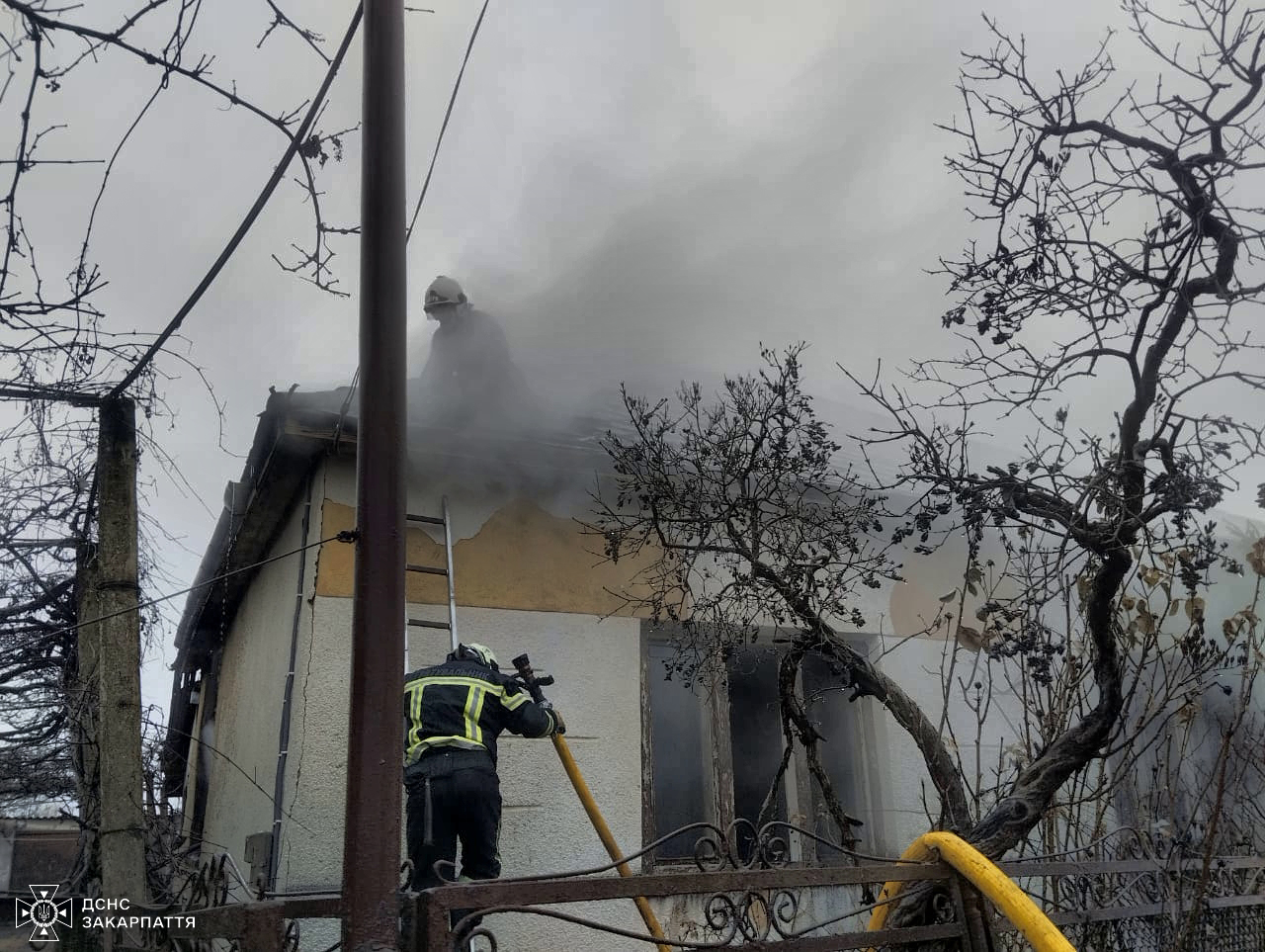 На пожежі будинку у Новому Клиновому на Берегівщині загинули 70-річний господар та його 48-річна гостя (ФОТО)