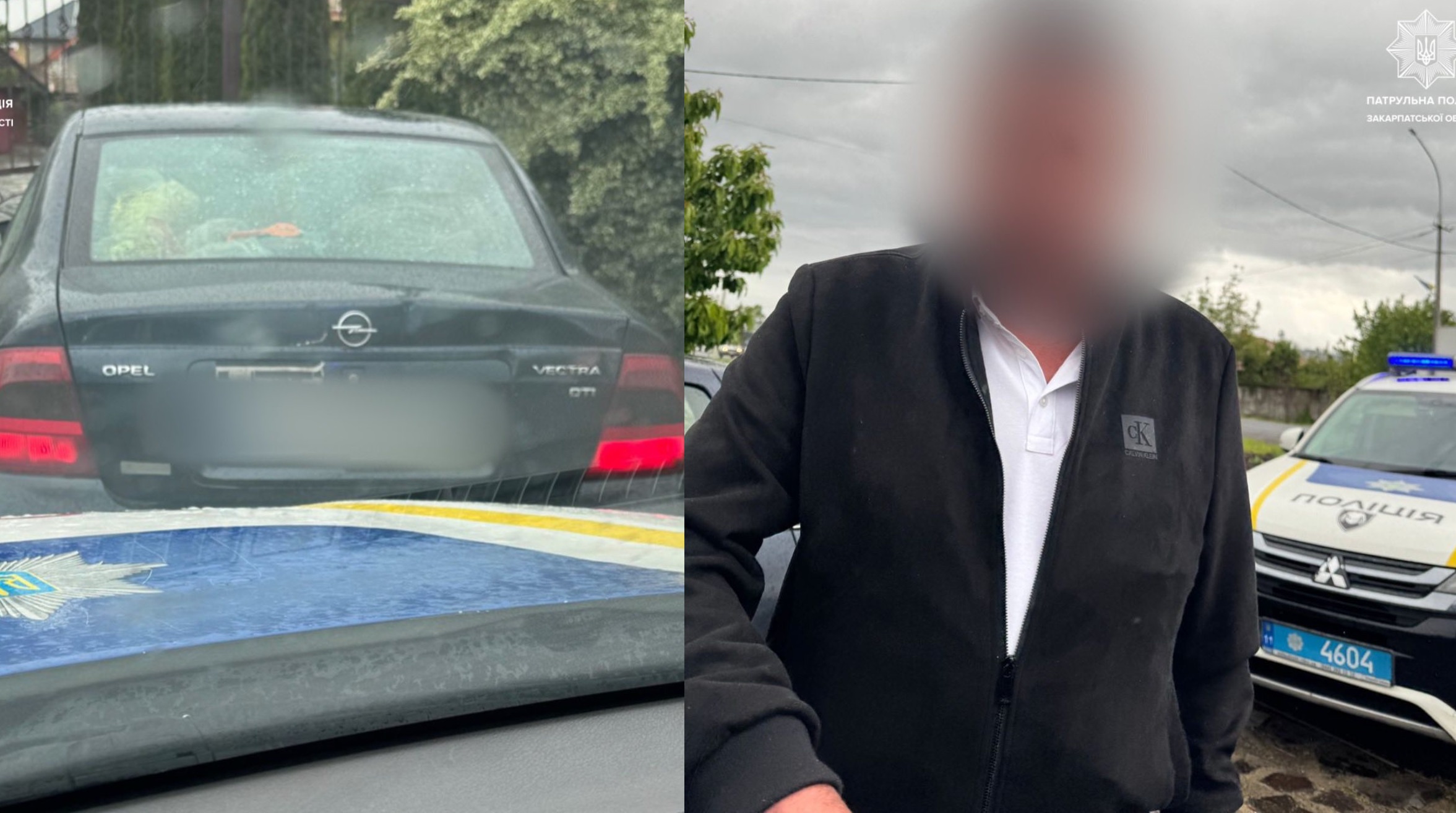 П'яного водія, поміченого за кермом в Ужгороді, затримали вже в Оноківцях (ФОТО)