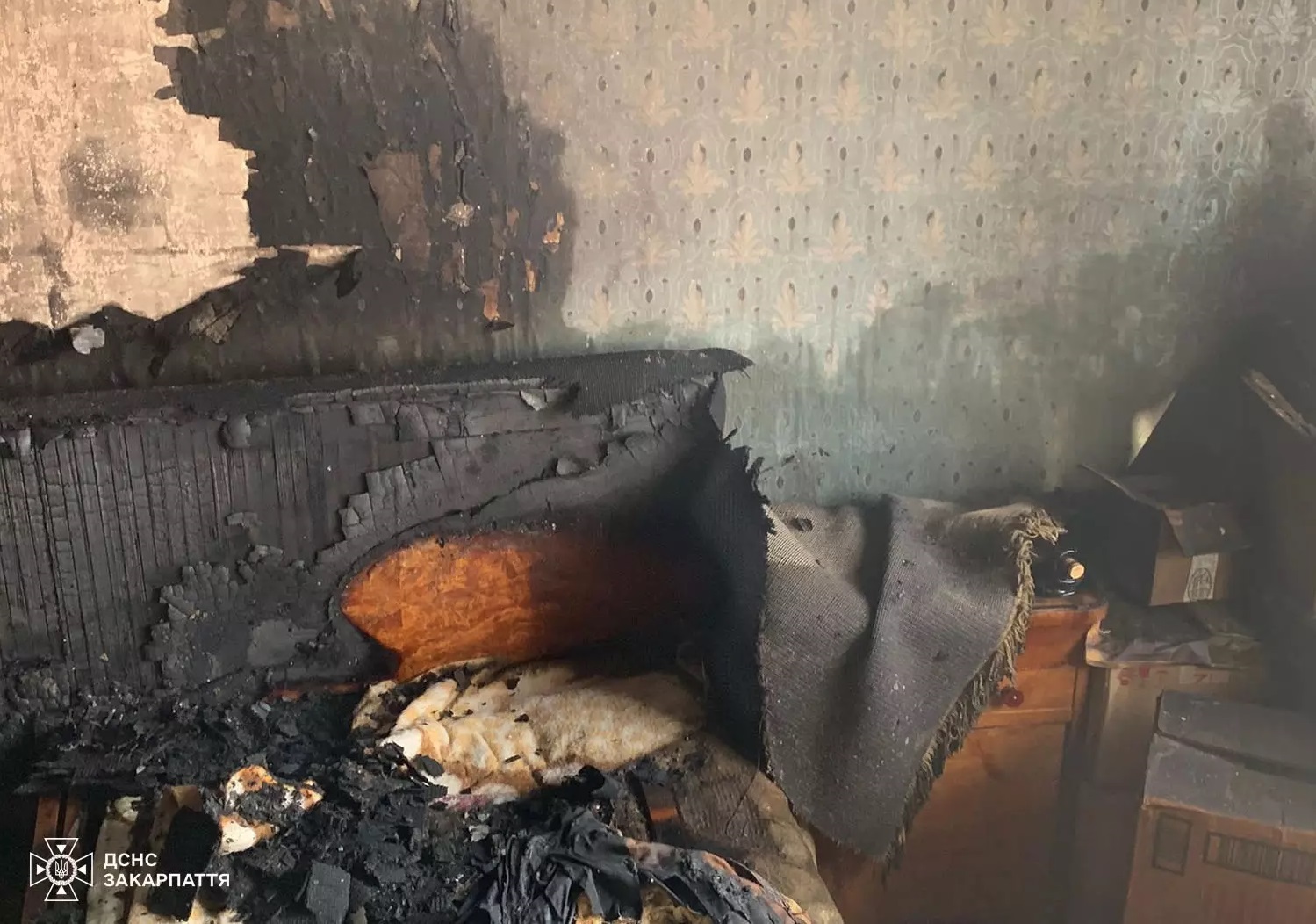 В Ужгороді на пожежі в квартирі на 3-му поверсі багатоповерхівки врятували 96-річного власника (ФОТО)