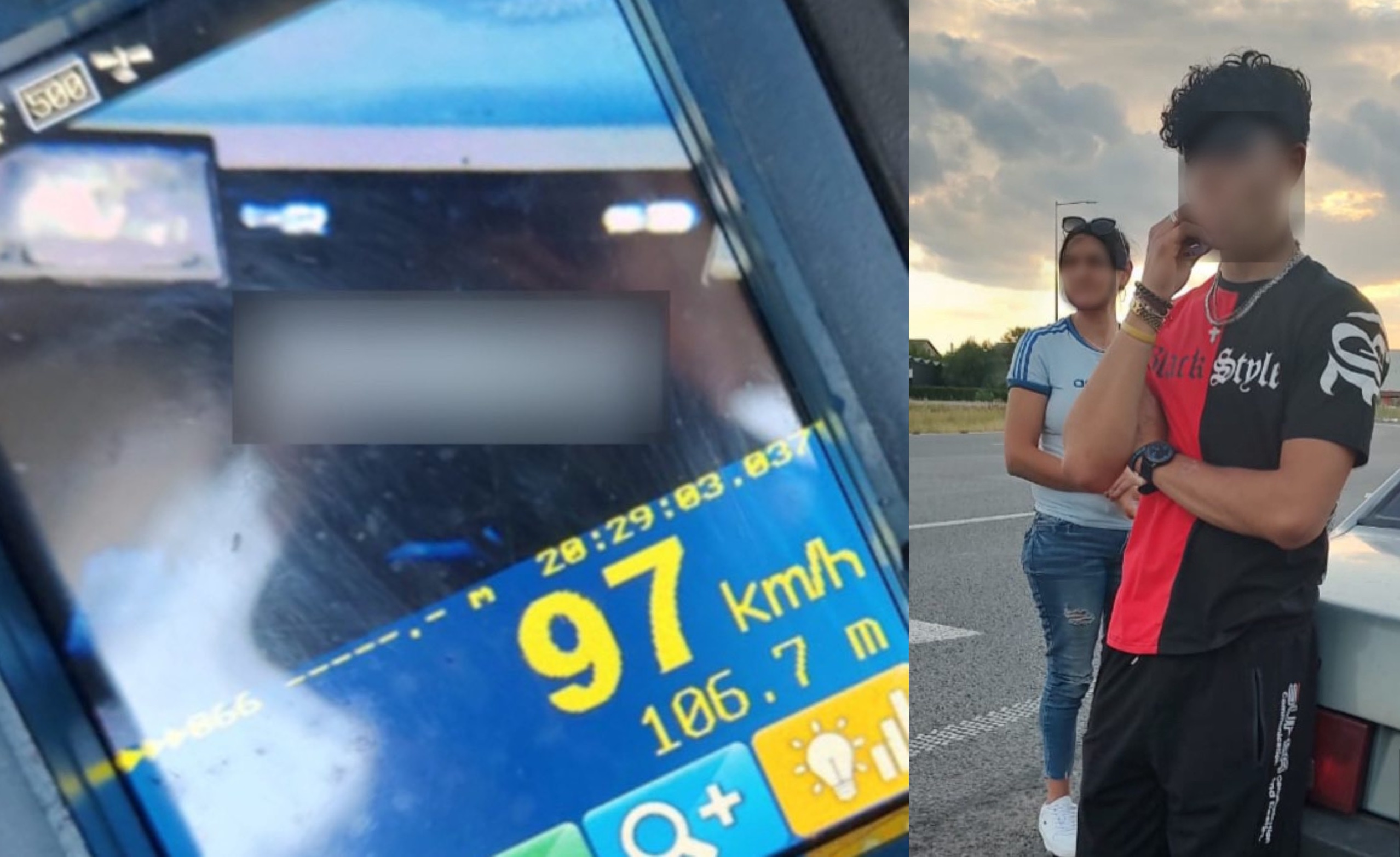 Неподалік Ужгорода патрульні наздогнали та виписали 6 штрафів неповнолітньому "гонщикові" без посвідчення водія (ФОТО)
