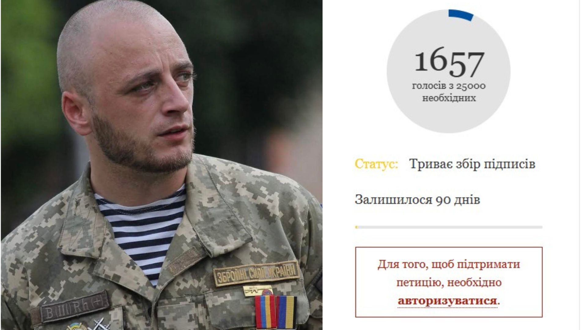 Дружина загиблого воїна зі Сваляви закликає підтримати петицію про присвоєння йому звання Героя України (ФОТО)