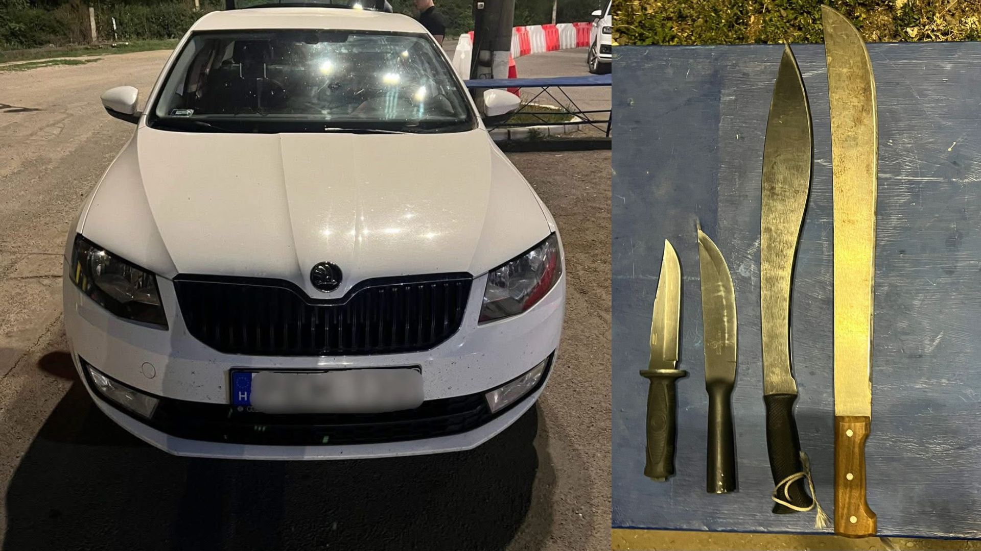 Закарпатські прикордонники вилучили в угорця ножі та мачете (ФОТО)