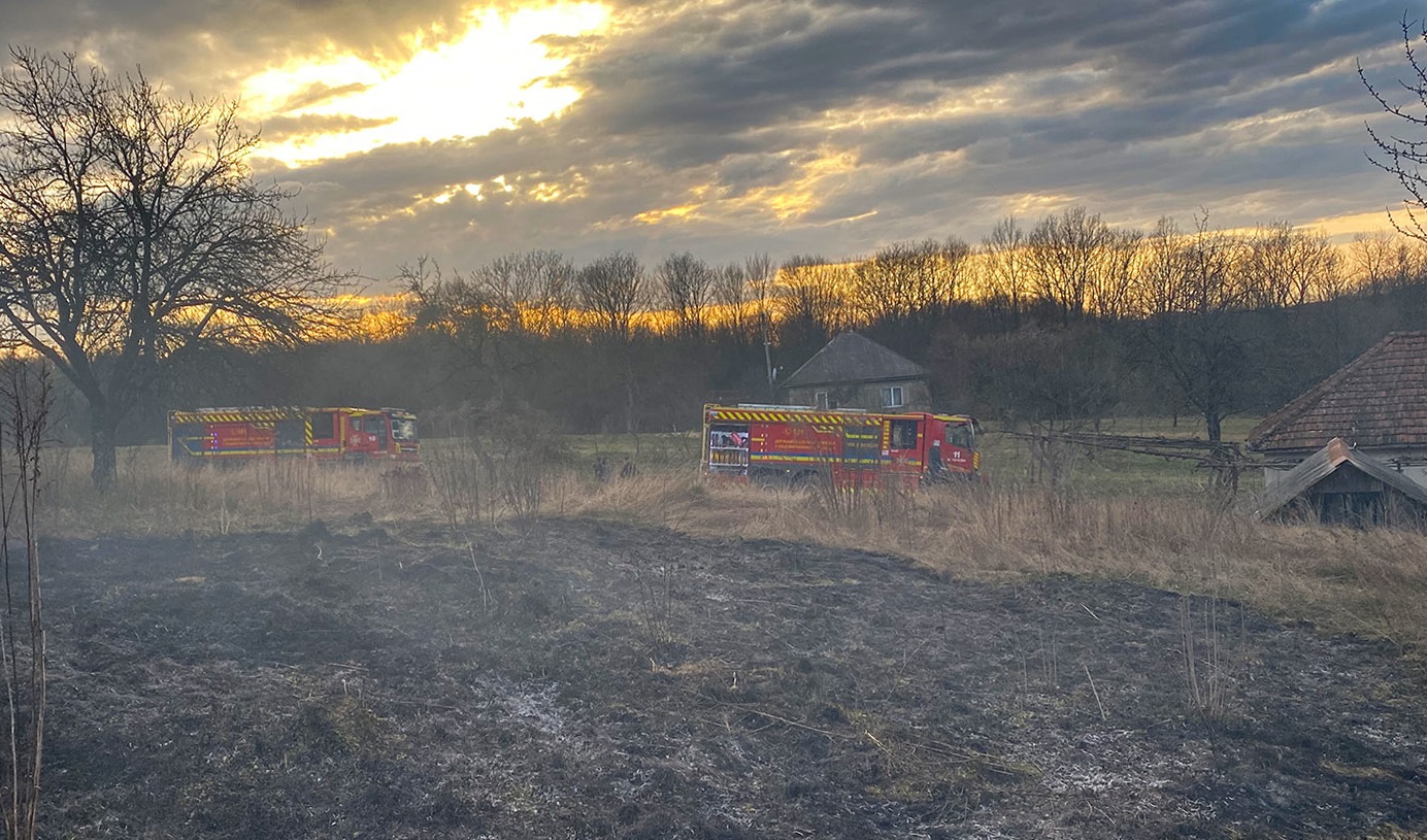 На Закарпатті за три дні зафіксували 60 пожеж через спалювання сухостою (ФОТО)