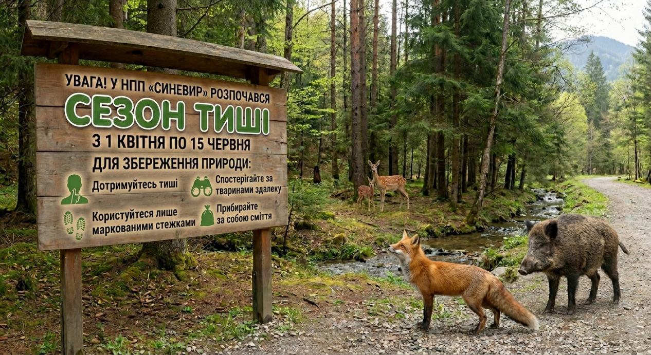 Нацпарк «Синевир» оголосив сезон тиші для захисту дикої природи