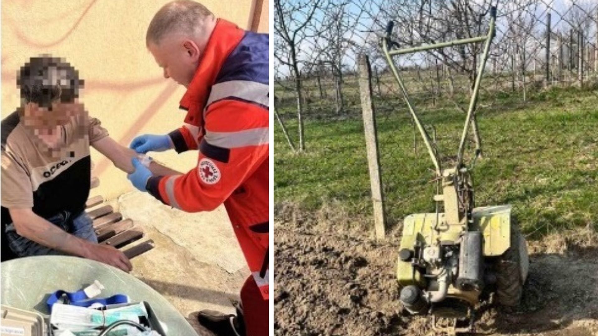 На Закарпатті чоловік отримав травму грудної клітки під час роботи з мотоблоком (ФОТО)