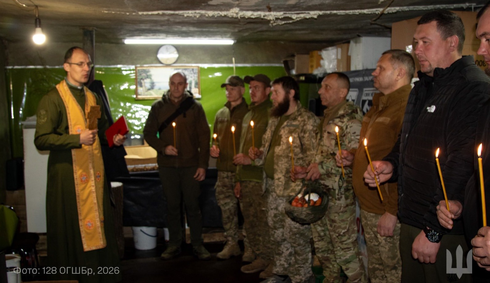 Захисники 128-ї бригади відзначили Великдень на передовій і в тилу (ФОТО)