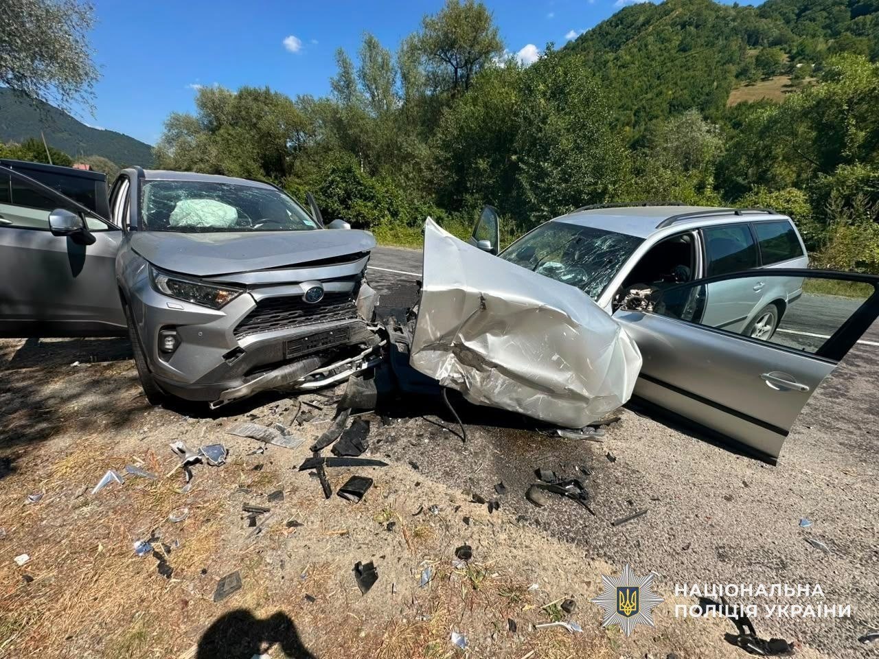 На Рахівщині у потрійній ДТП загинув 55-річний чоловік (ФОТО)
