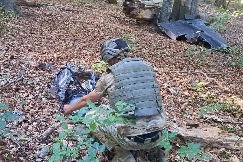 На Хустщині виявили бойову частину російського «Гераня» (ФОТО)