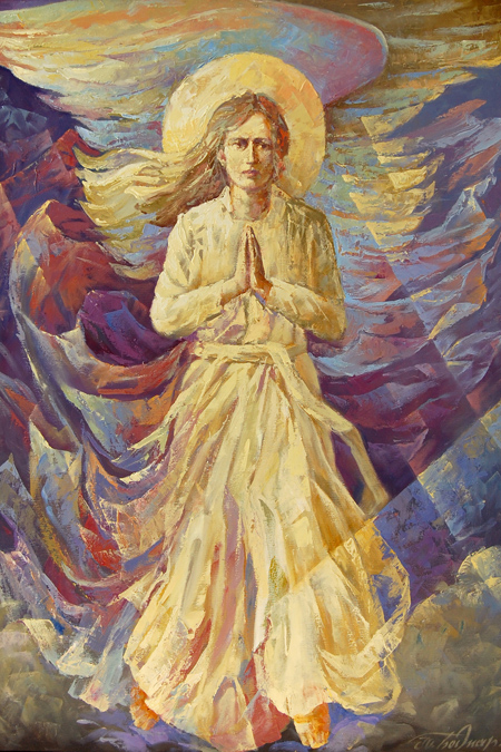 Триптих «Молитва» (ліва частина) полотно, олія. 2010р.