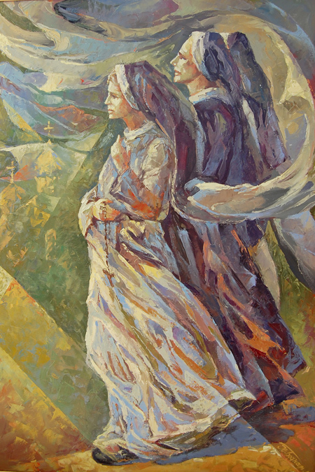 Триптих «Молитва» (права частина) полотно, олія. 2010р.