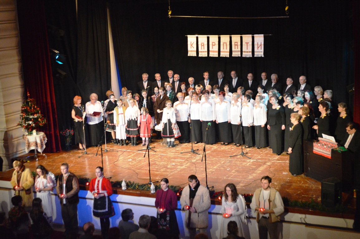 Народний хор "Карпати" створював різдвяну атмосферу у Кошицях