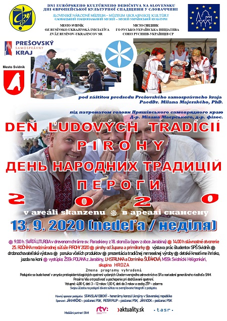 Українці Словаччини зберуться на День народних традицій та "Пероги-2020"