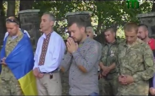 Закарпатські учасники війни з Росією на Донбасі вшанували пам'ять полеглих побратимів (ВІДЕО)