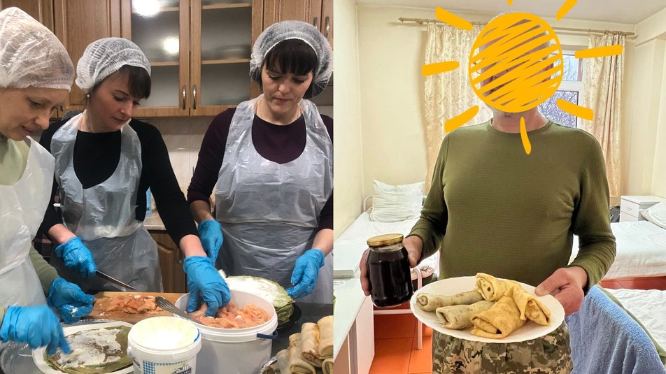 В Ужгороді волонтери готують млинці для поранених військових (ФОТО, ВІДЕО)