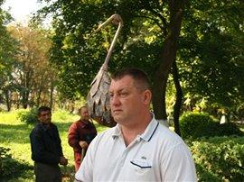 До Боздоського парку повернулася 25-річна чапля, пошкоджена вандалами (ФОТО)