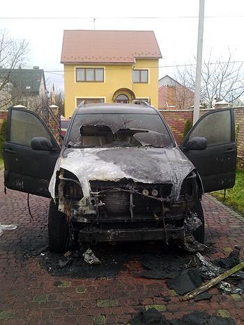 Такий вигляд після пожежі має авто Віктора Мартина (фото РІО)